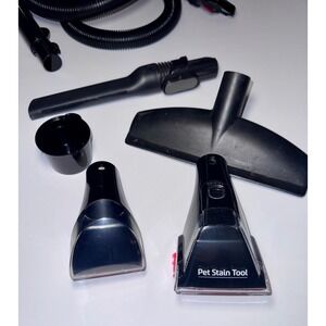 Vacuum Attachment Set with Hose Pet Stain Tool and Mesh Bag Black